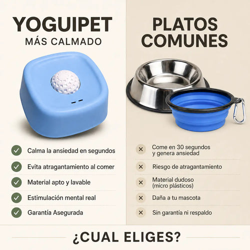 YoguiPet plato lamedor con superficie texturizada para untar pasta de maní